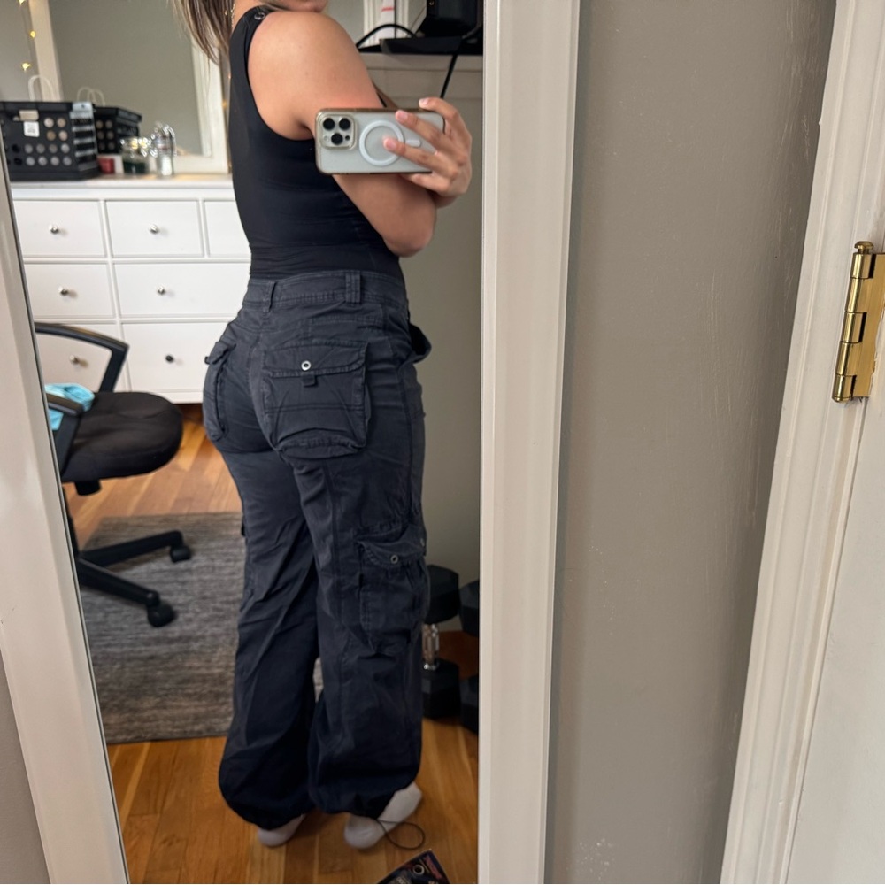Garage Black Cargo Pants